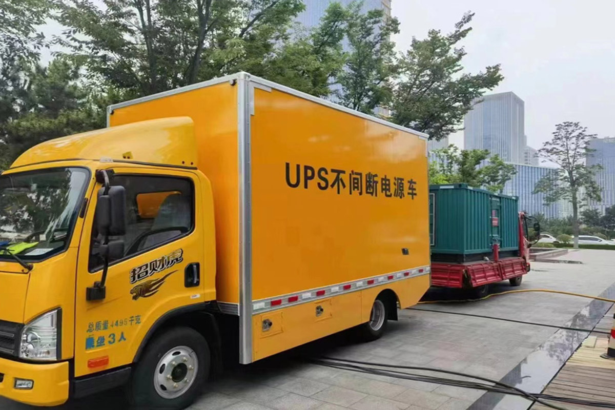 房山发电机租赁施工现场
