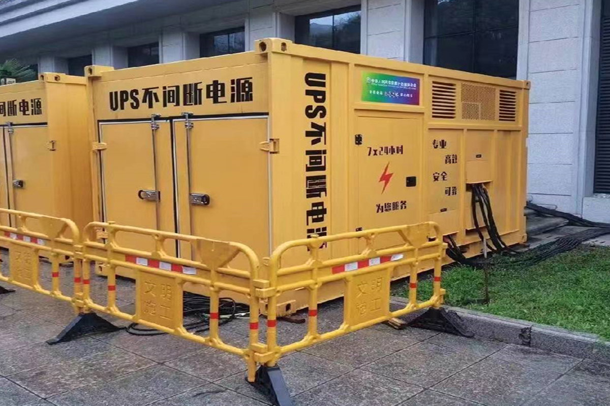 房山发电机租赁施工现场