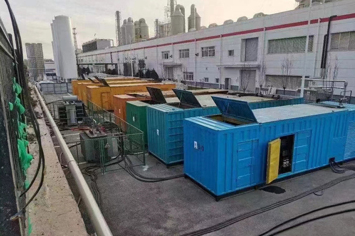 房山发电机租赁施工现场
